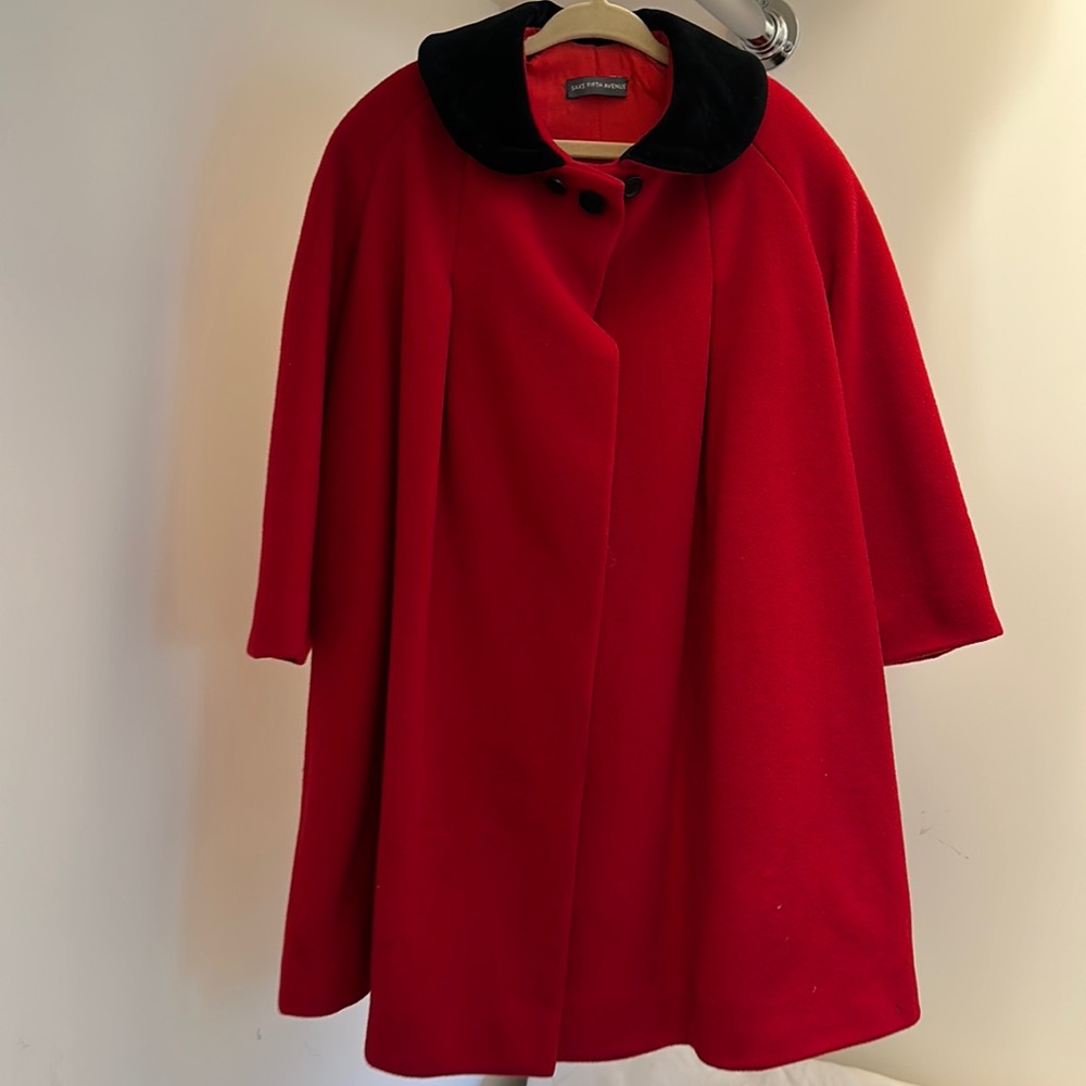SAKS Wool Cashmere Coat